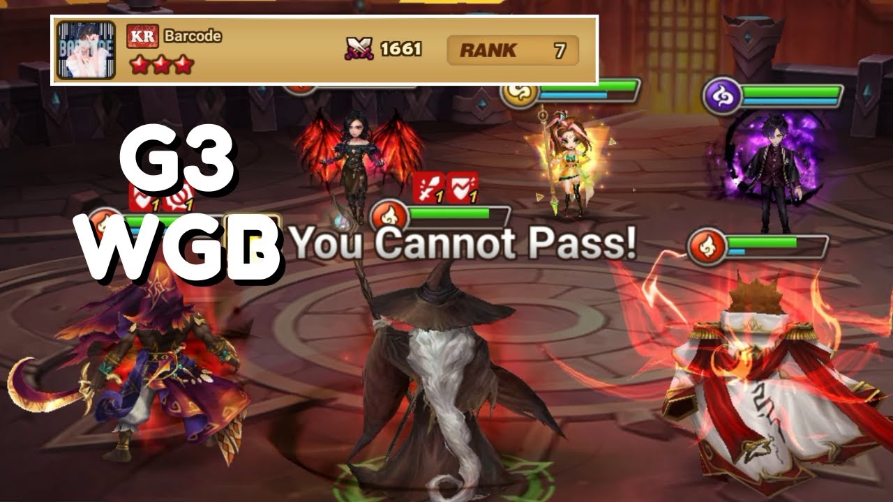 G3 WGB : Barcode - Fire Gandalf The Grey Debut! - Summoners War
