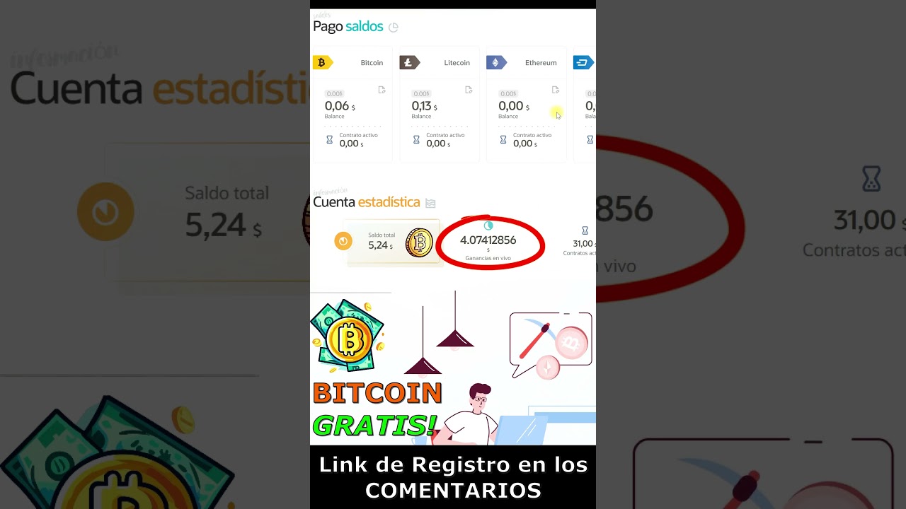 &iexcl;Consigue BITCOIN GRATIS AHORA!🪙MINER&Iacute;A de CRIPTOMONEDAS GRATIS🤑MINER&Iacute;A en la NUBE SIN INVERTIR 2025