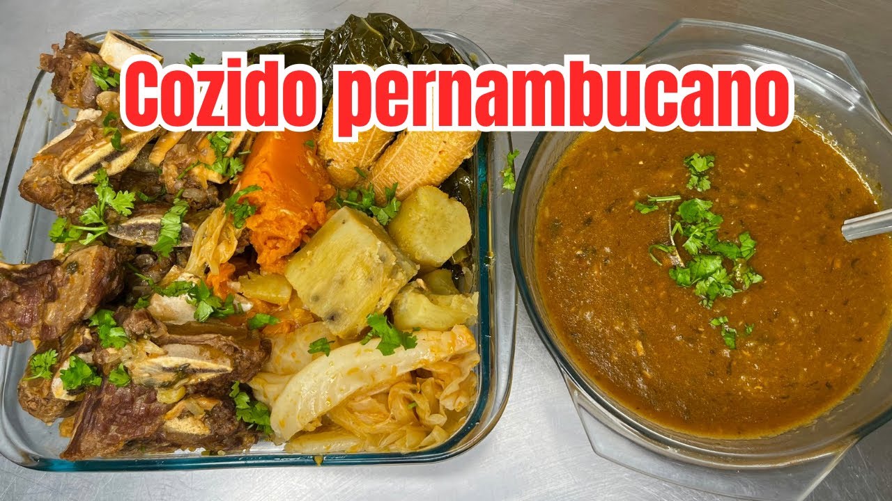 Cozido Pernambucano - pirão de carne com legumes 
