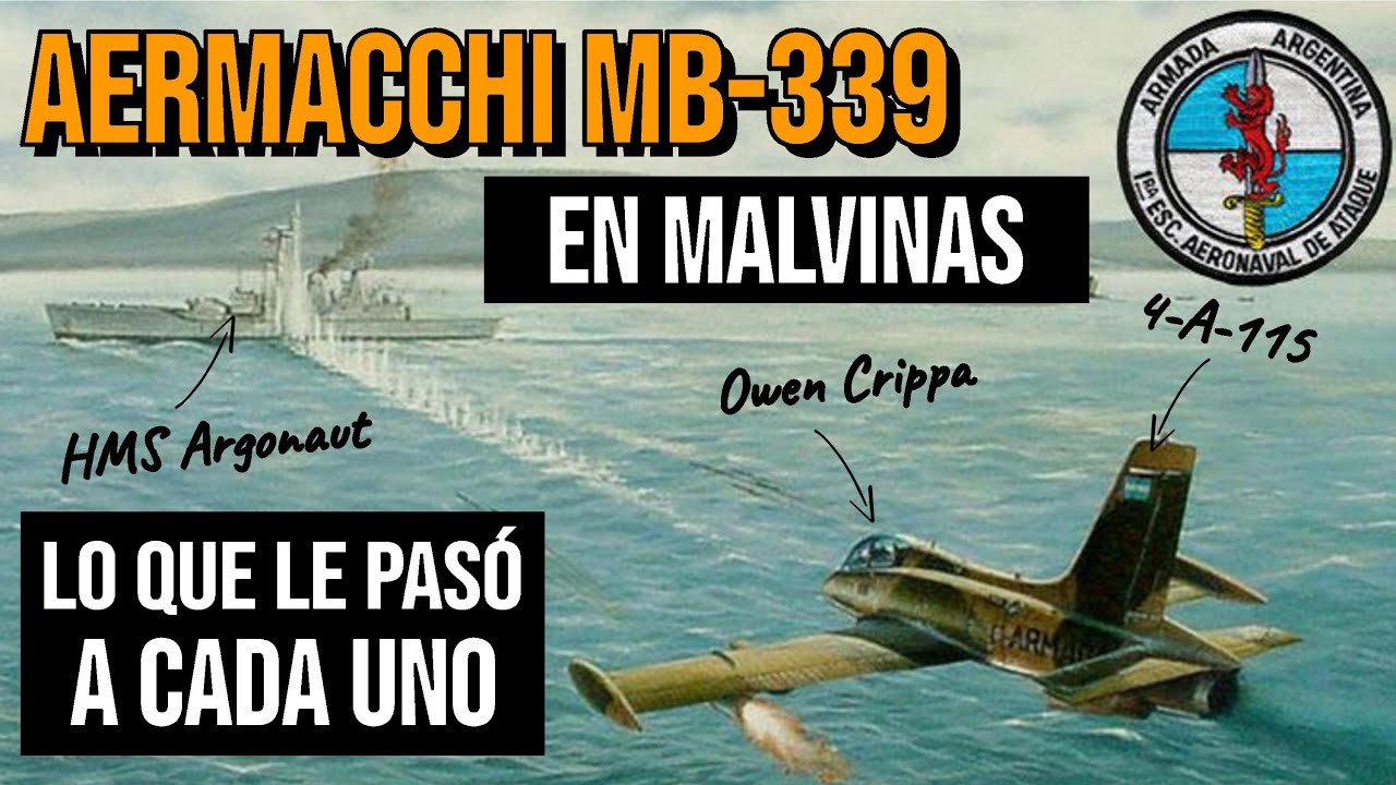 Aermacchi MB-339 en Malvinas: Lo que le pasó a cada uno