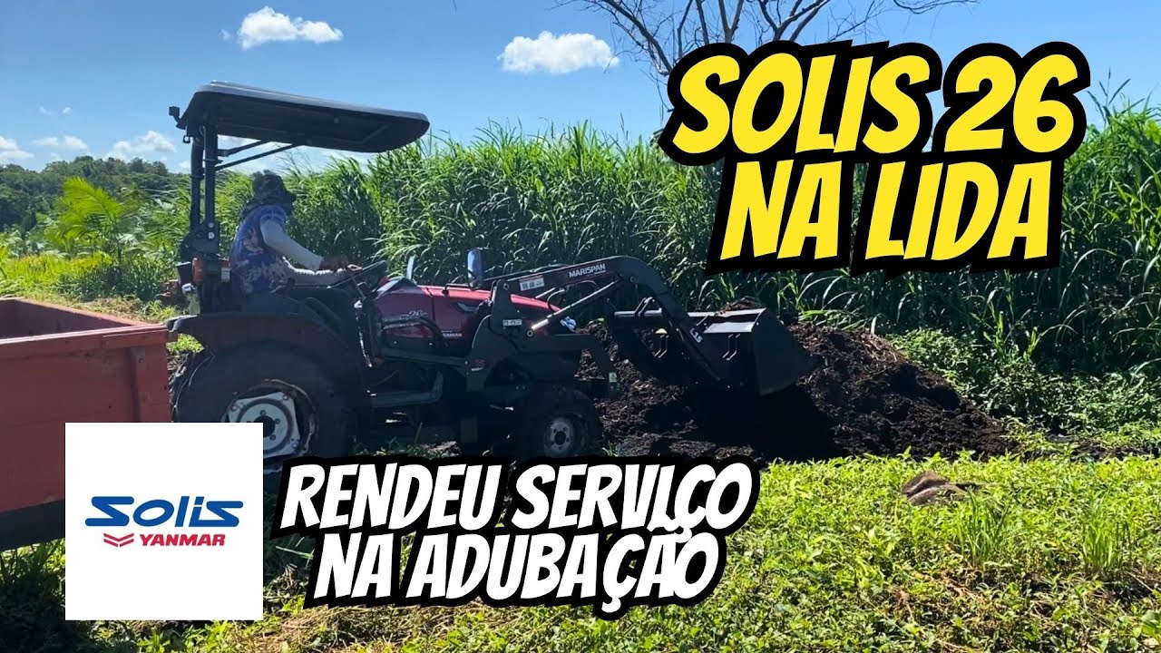 TRATOR PEQUENO COM CARREGADEIRA - SOLIS 26 YANMAR