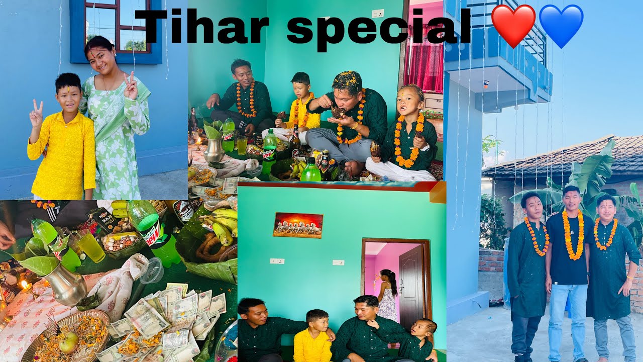 Tihar ma sabai family sanga vet vyo #feeling happy #happy tihar every one❤️❤️