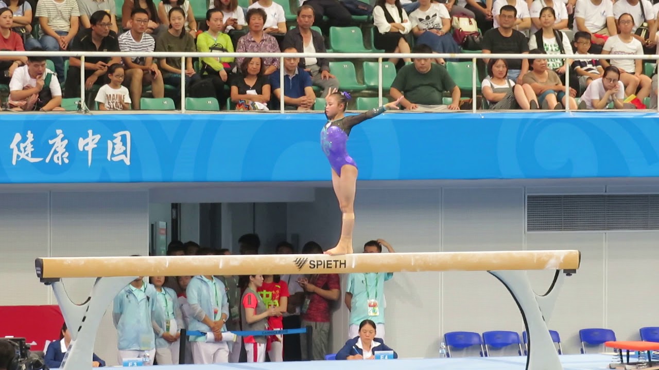 Li Qi 黎琪 - BB Qual (missing mount with a fall) - 13th Chinese National Games 2017 Tianjin