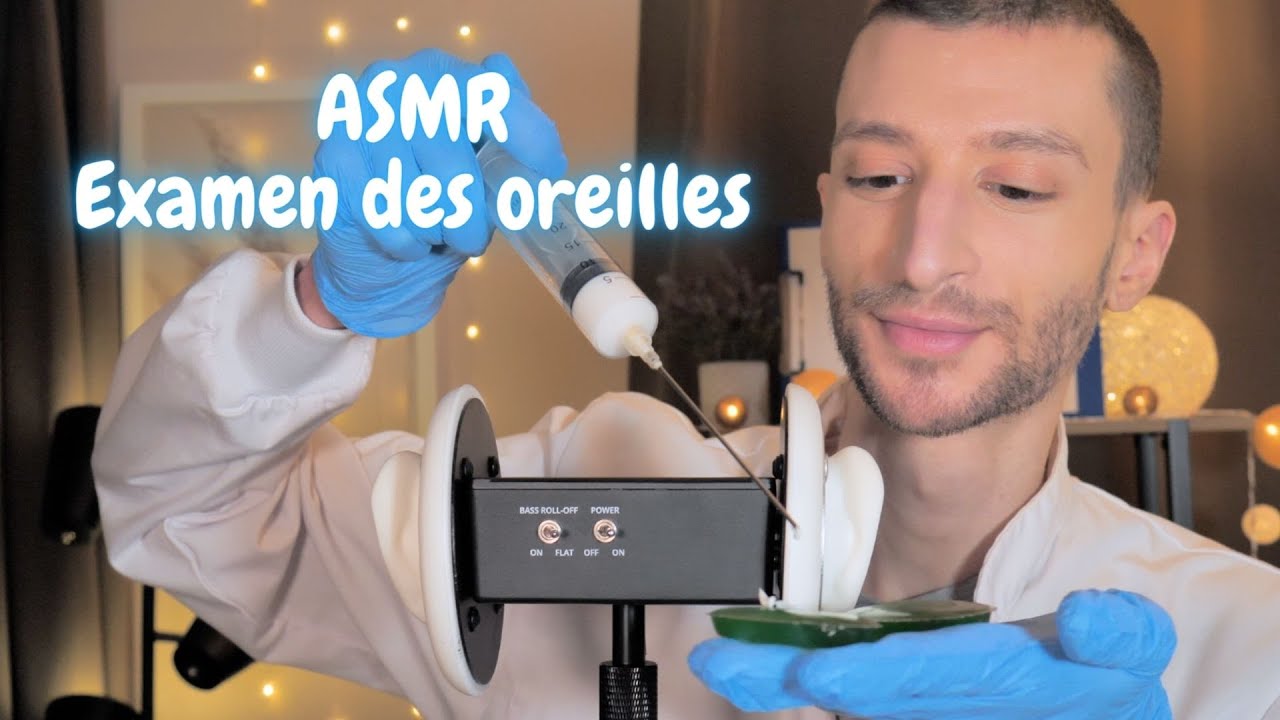 ASMR Roleplay Examen des Oreilles - Massage, Nettoyage, Tests auditifs