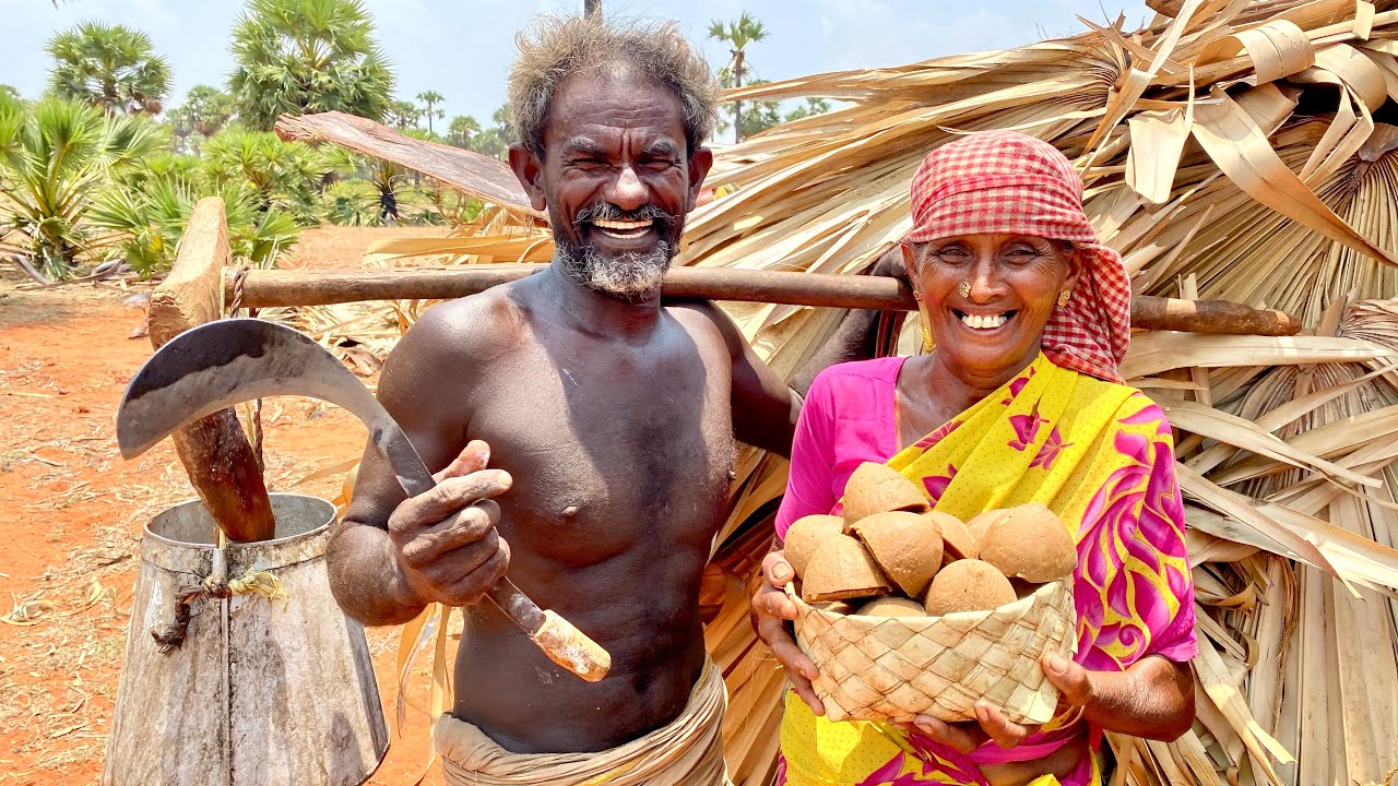 PALM JAGGERY PREPARATION IN TAMIL |  பனங்கருப்பட்டி செய்முறை |#traditional #making #palmjaggery