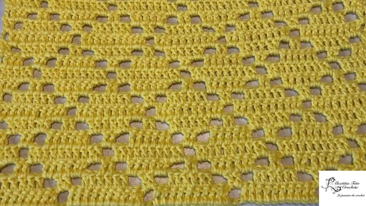 Tuto motif, couverture, chemin de table etc au crochet
