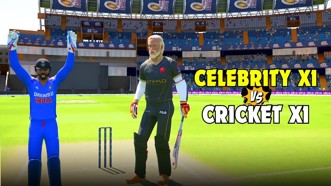 🔥CELEBRITY XI vs CRICKET XI - Last Ball Drama Too🤯 | CRICKET 24