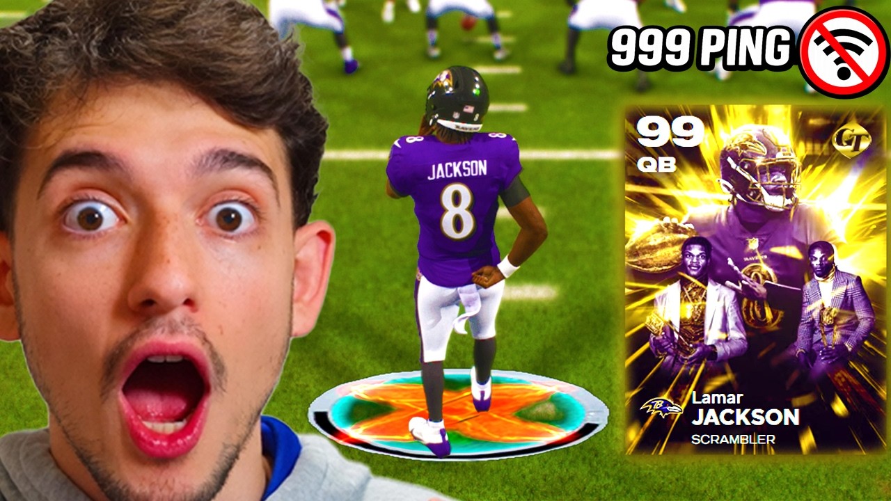Golden Ticket Lamar Jackson против лаг-свитчера... Геймплей MUT