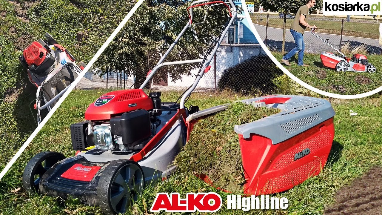 Kosiarka AL-KO Highline - nierówny trawnik i kretowiska - hardcorowy test koszenia !
