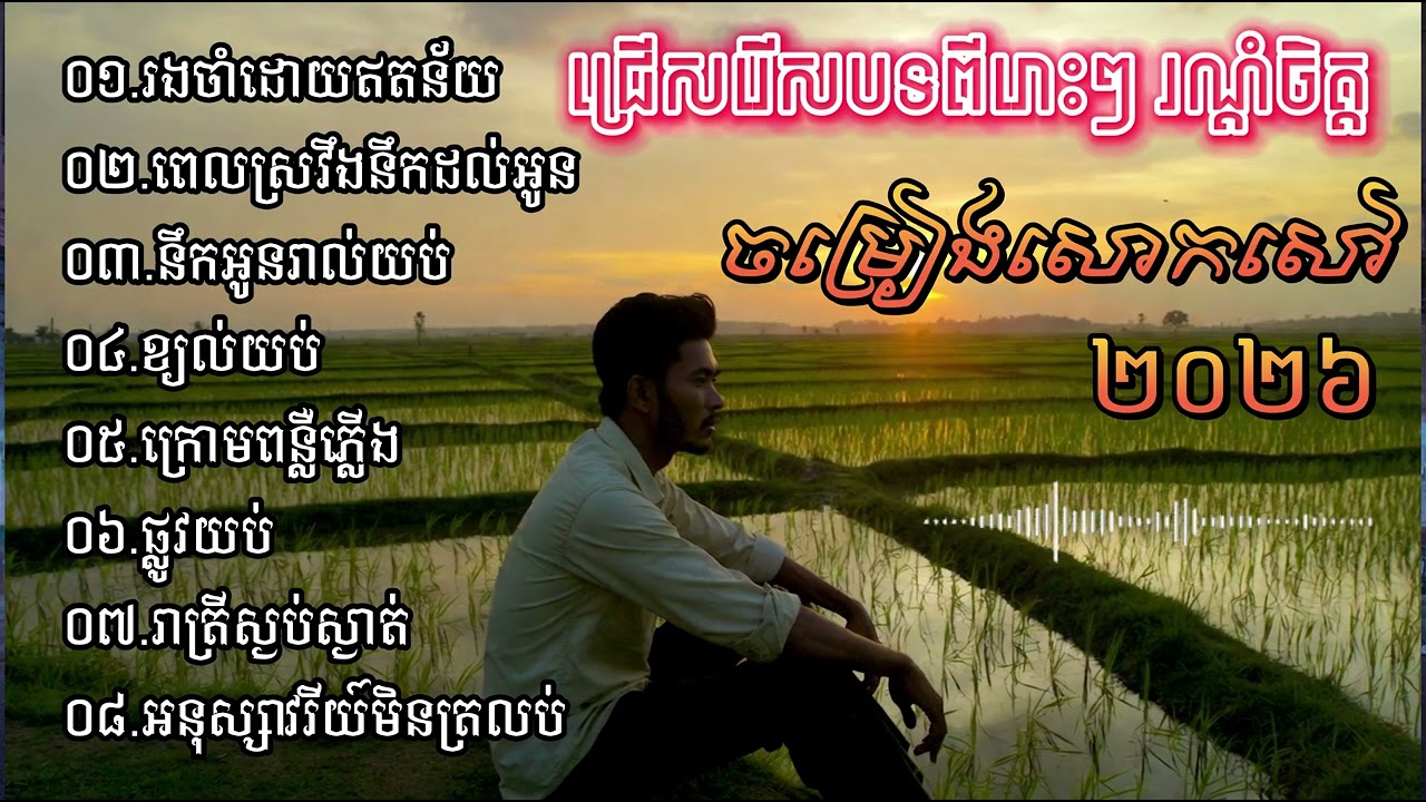 ជ្រើសរើសបទពីរោះៗរណ្ដំចិត្ត | ចម្រៀងសោកសៅ ២០២៦