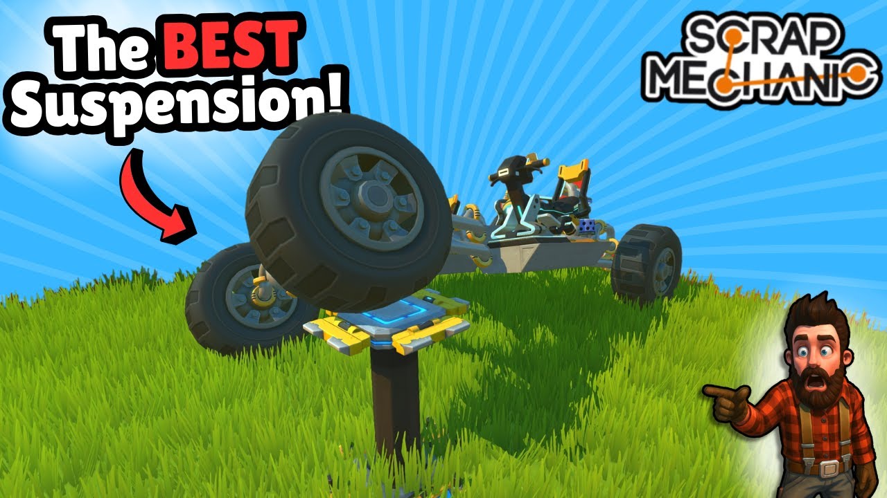 The BEST Rock Crawler Suspension in Scrap Mechanic! | Tutorial |
