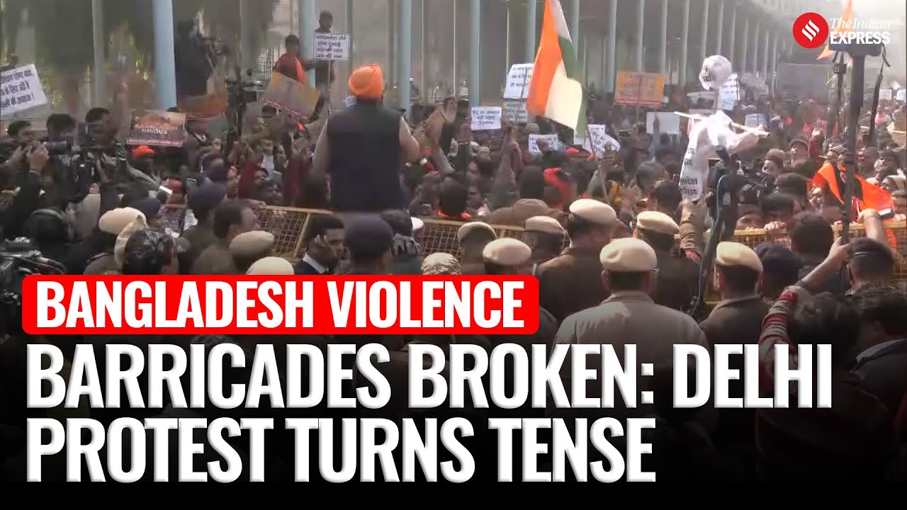 Delhi Protest: Security Breached as Hindu Groups Protest Lynching In Bangladesh |Bangladesh Violence