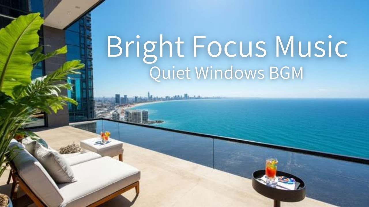 Deep Focus Bossa Nova & Ocean Waves | Gold Coast, Australia | Quiet Windows BGM