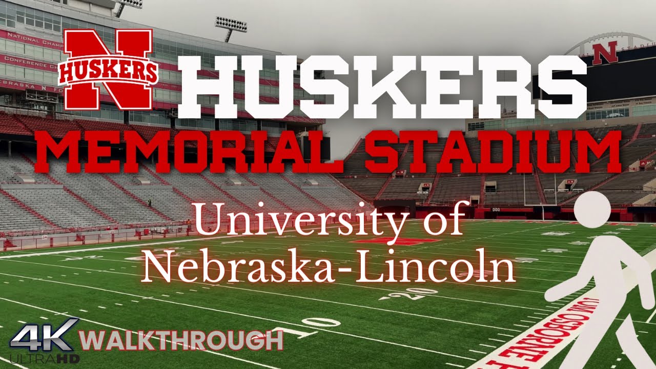 Walking Tour of Memorial Stadium in Lincoln Nebraska | #4K