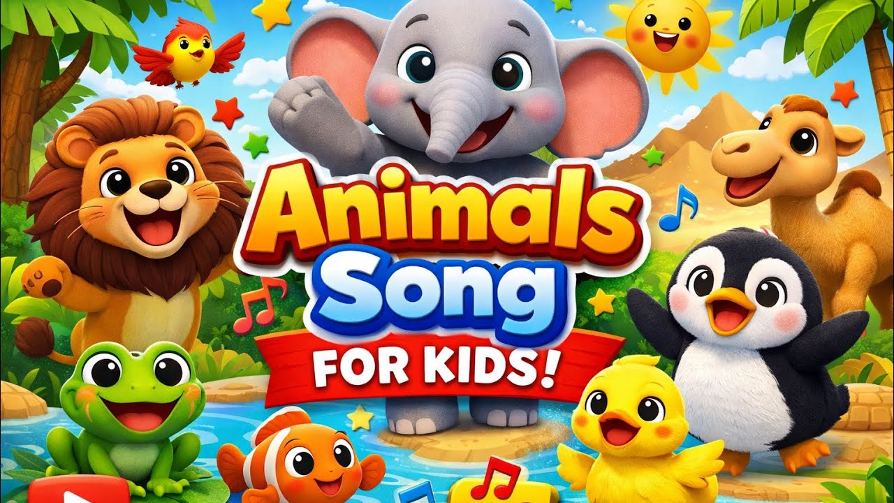 Animal Friends Song 🐶🦁 | Fun Kids Learning Song || #AnimalsSongForKids #NurseryRhymes 