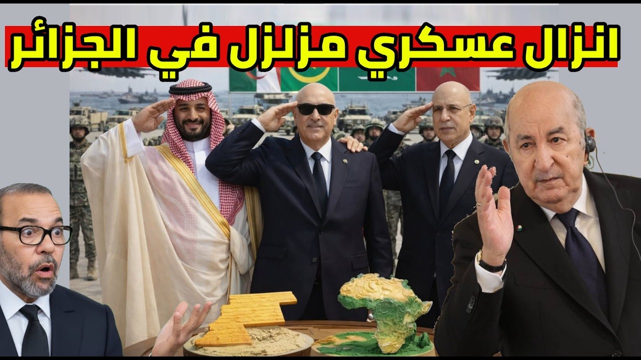 انزال عسكري سعودي في الجزائر و موريتاني و ردة فعل المغرب و الامارات تعترض