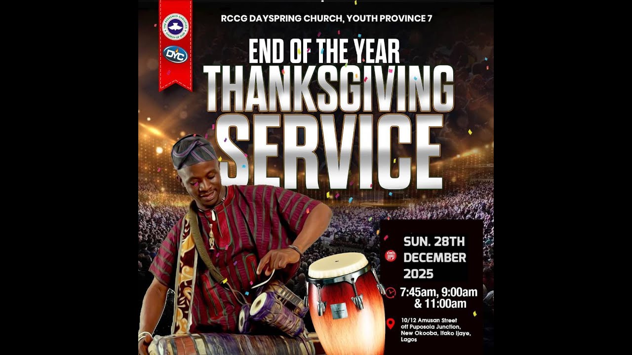 SUNDAY SERVICE || END OF THE YEAR THANKSGIVING || 28/12/2025