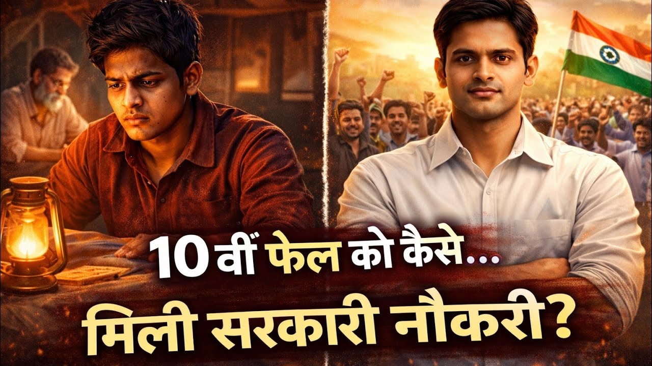 10वीं फेल को कैसे मिली सरकारी नौकरी? | गरीब लड़के की सच्ची मोटिवेशनल कहानी