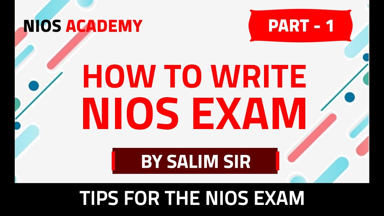 NIOS (National Institute of Open Schooling) | HOW TO WRITE NIOS EXAM | HOW TO PASS NIOS 12 EXAM
