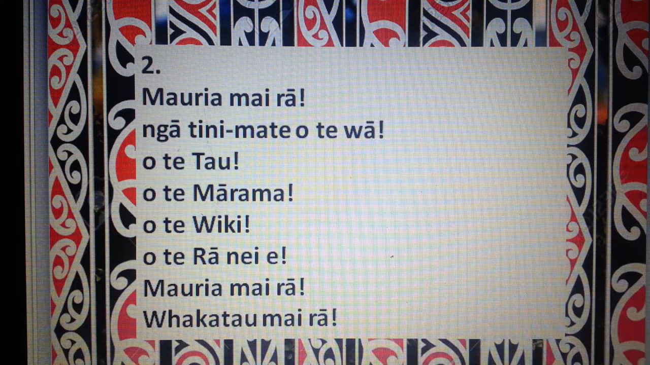 Karanga to your visitors      Manuwhiri