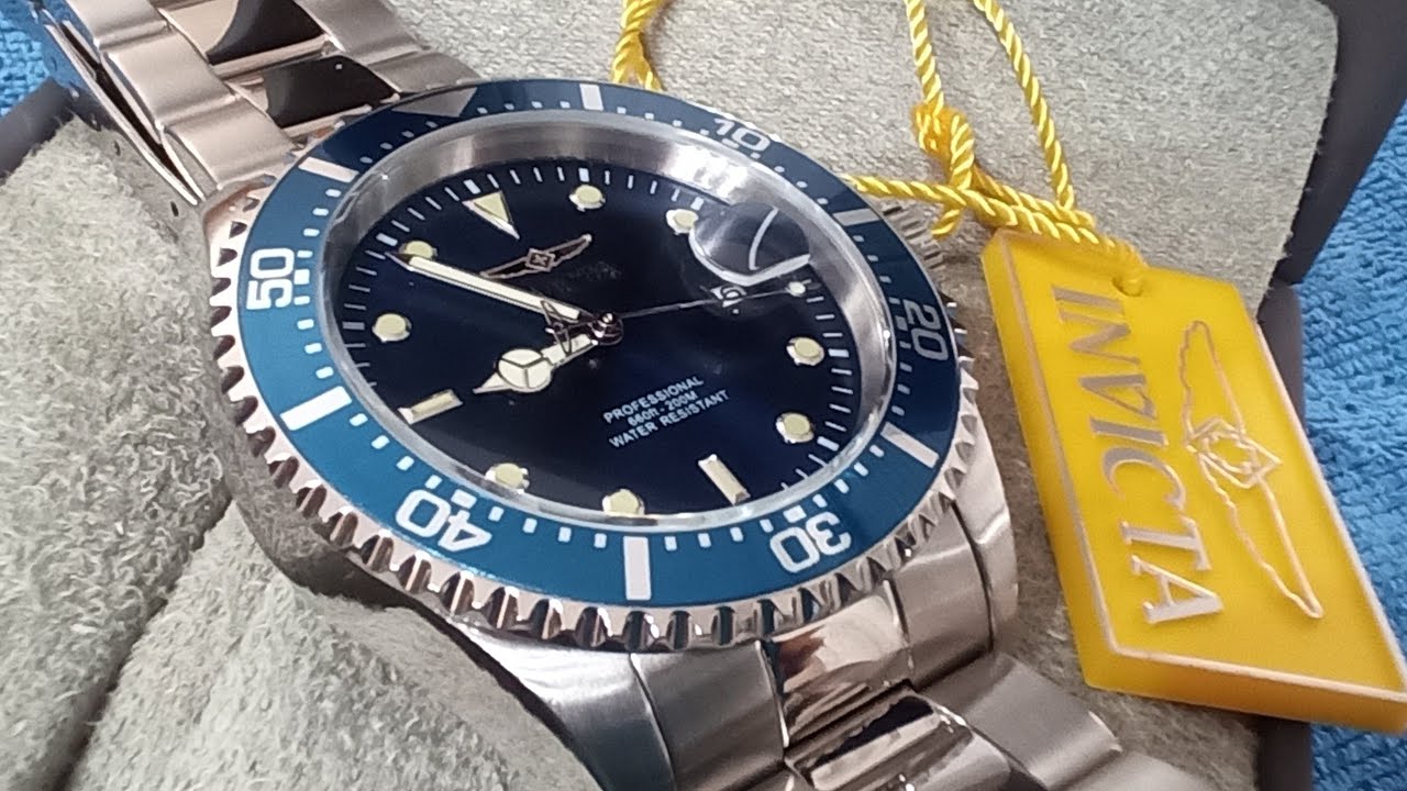 RELOJ INVICTA Pro Diver Quartz 43mm Azul Muy guapo pero me decepcionó una cosa....😞
