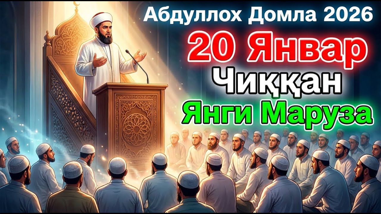 20 Январь Чиққан Янги Маруза | Абдуллох Домла 2026