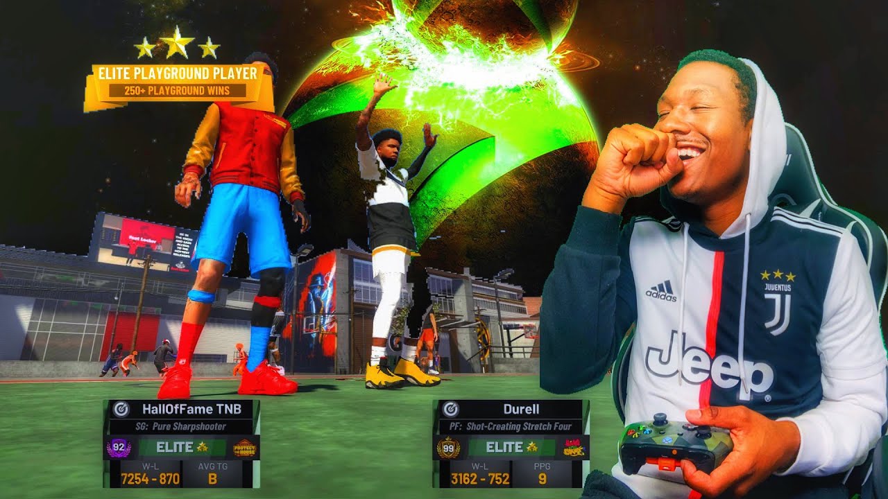 2K let me transfer my 99 overall shot creator stretch big to XBOX for a day! Best build 2k19!