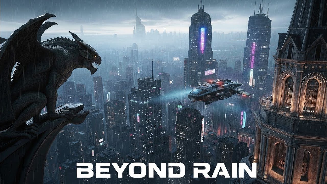 BEYOND RAIN #bladerunner style #synthwave #darkambient #neonoir #vangelis #scifi 