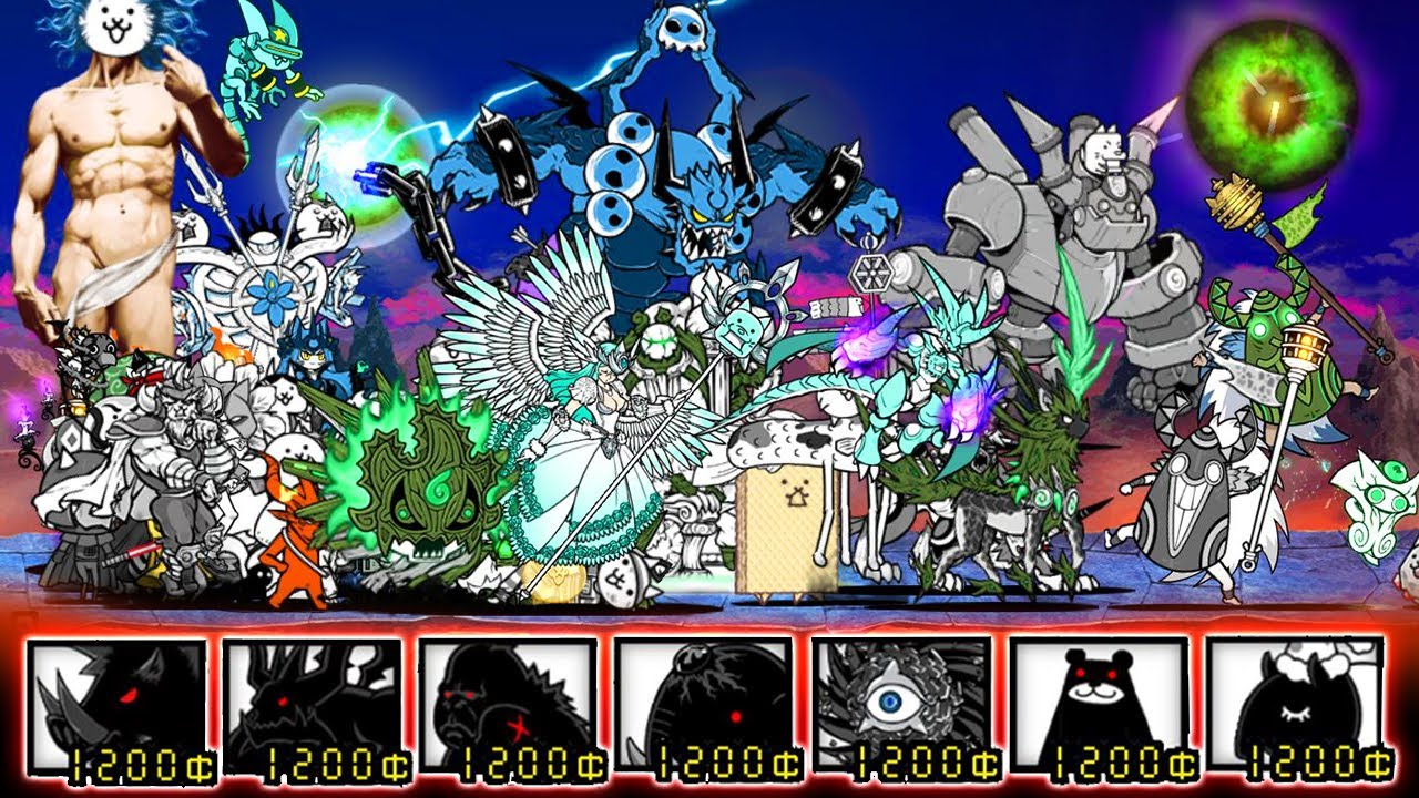 The Battle Cats - All Corrupted Cats VS Black Bosses!