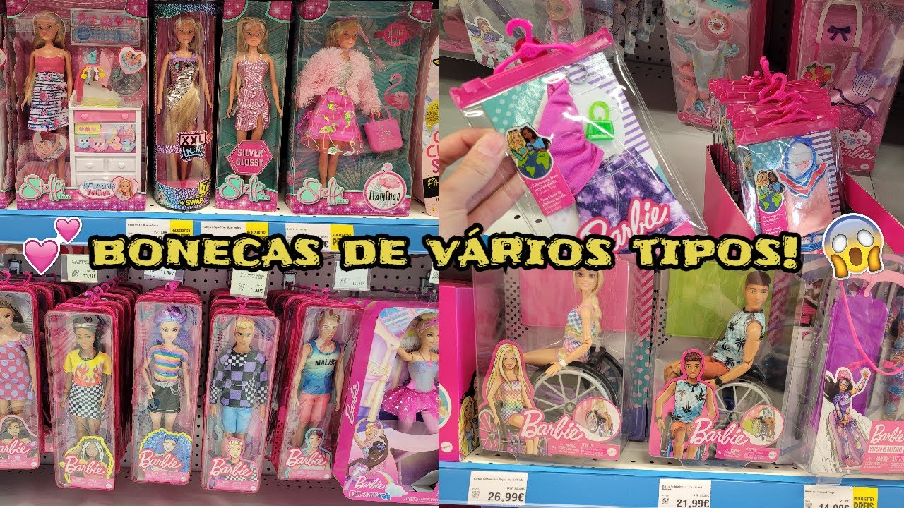 Caçando Bonecas Baratas 🪙 Vlog na Loja: Barbie, Steffi LOVE, Fashion Packs e +