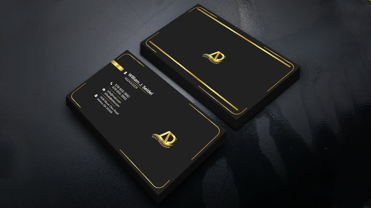 How to Create a Luxury Business Card Design in Adobe illustrator tutorial