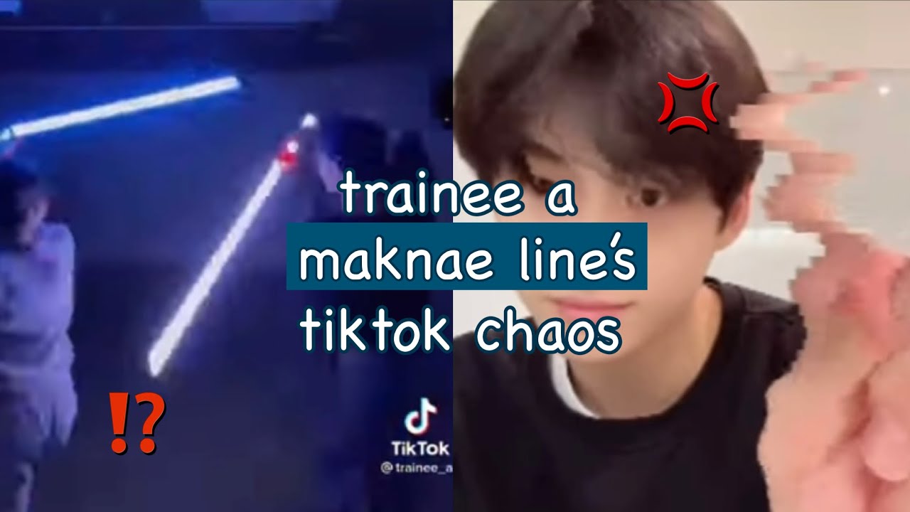 trainee a’s maknae line wilding on tiktok for 6 minutes straight