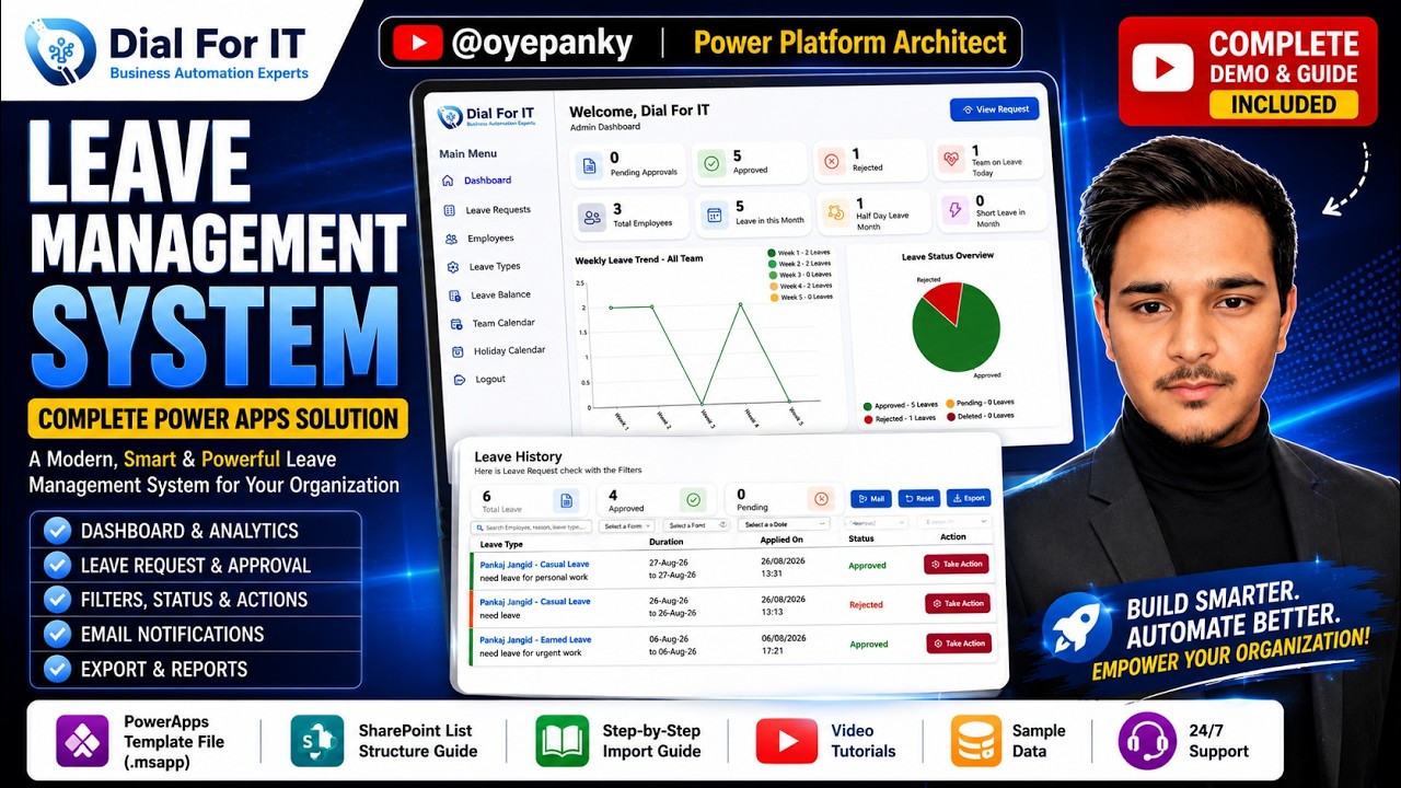 Build a Complete Leave Management System in PowerApps | Employee Leave App