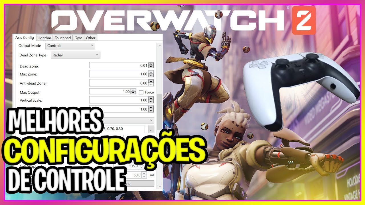 MELHOR config de CONTROLE, OVERWATCH 2 no PC ! Como soltar mais a mira , config de DEADZONE e MAIS!