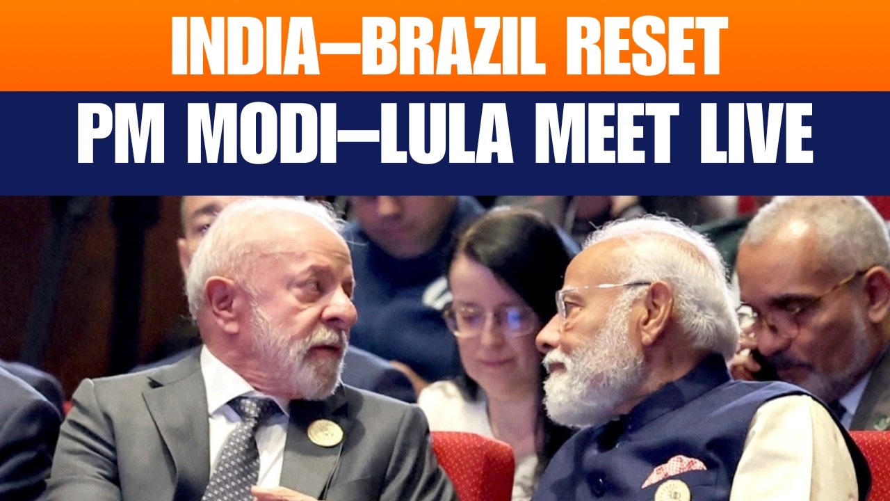LIVE: PM Narendra Modi meets Brazilian President Lula at Hyderabad House | India- Brazil relations