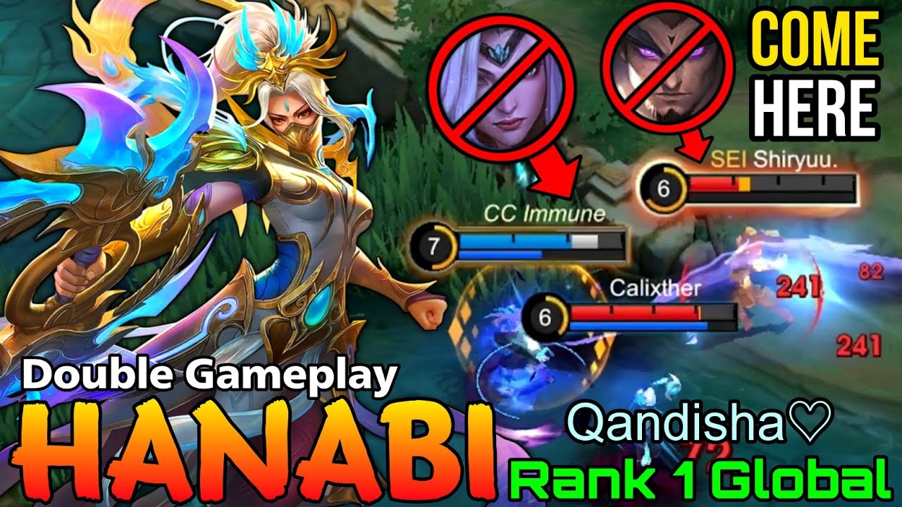 Deadly Marksman Hanabi Double MVP Gameplay - Top 1 Global Hanabi by Qandisha♡ - Mobile Legends