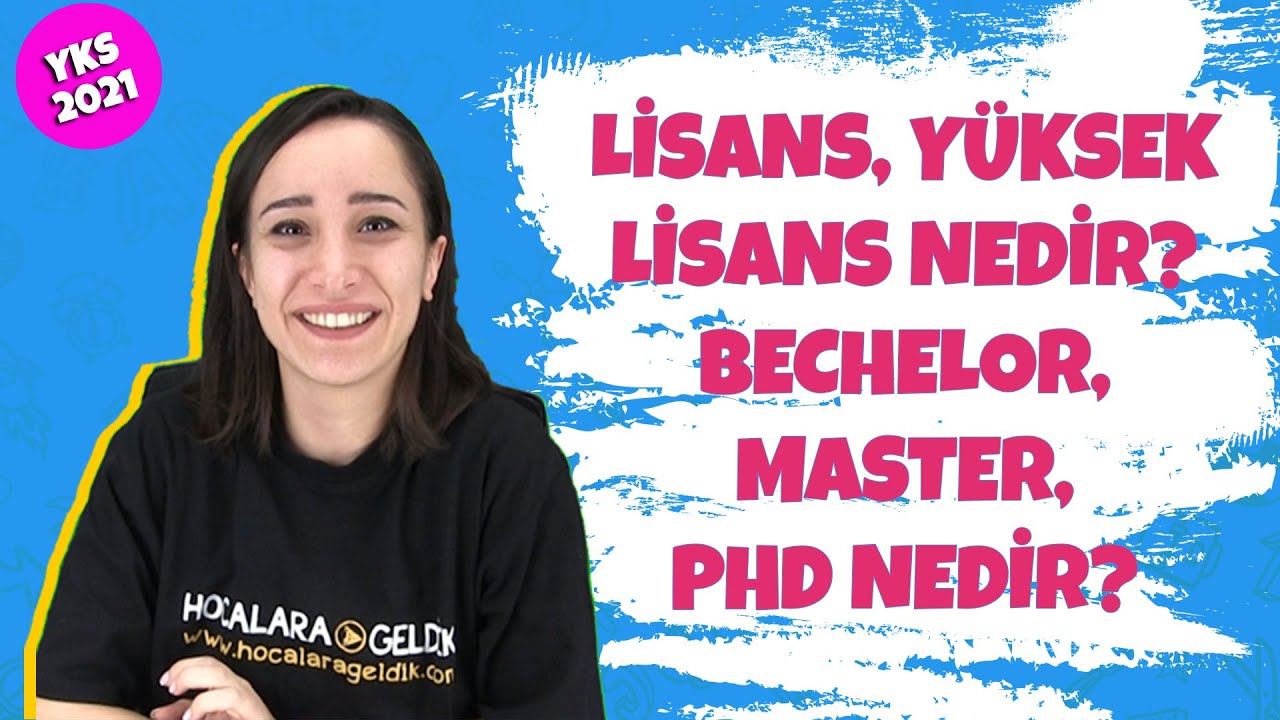 Lisans, Yüksek Lisans Nedir? Bachelor, Master, PhD Nedir?  | YKS 2021
