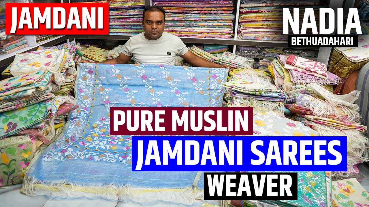 Mesmerizing Pure Muslin and Cotton Jamdani Sarees Manufacturer in Nadia ( Bethuadahari )