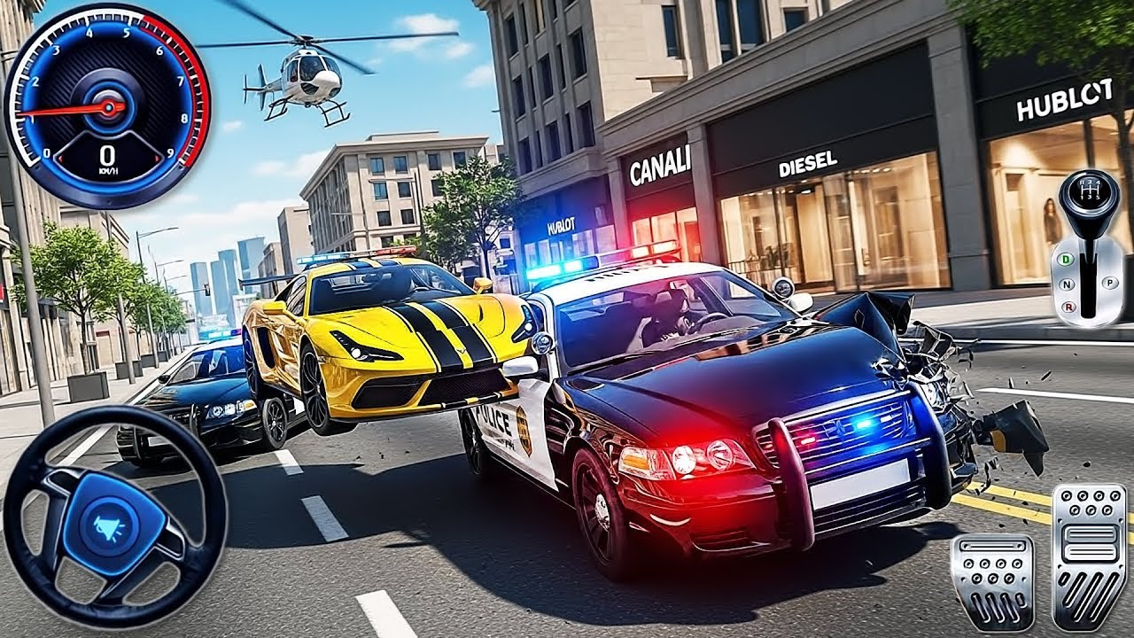 Police Cop Chase Simulator 2025 🚓 | High-Speed Multi-Storey Car Driving | Android Gameplay
