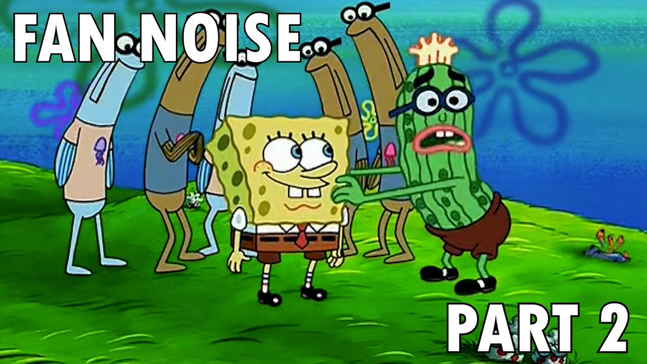 Spongebob Squarepants PART 2 - Fan Noise Black Screen for Sleep