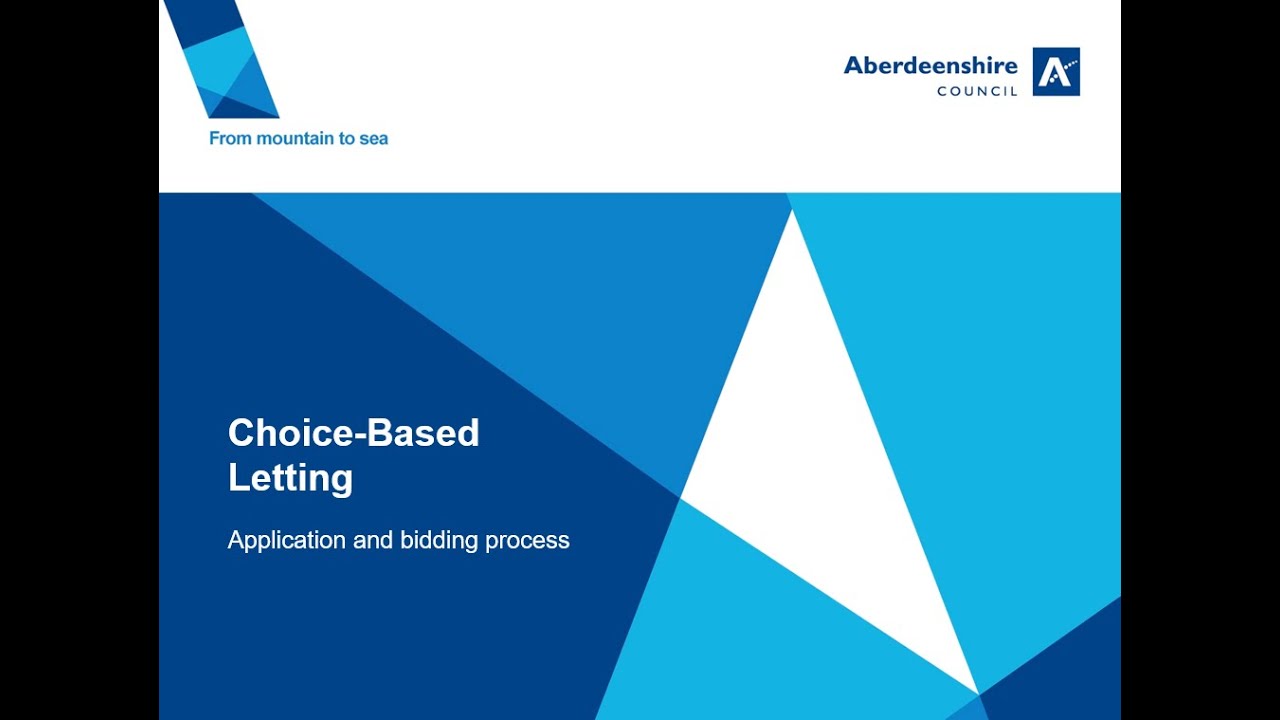 Choice-based letting application and bidding process