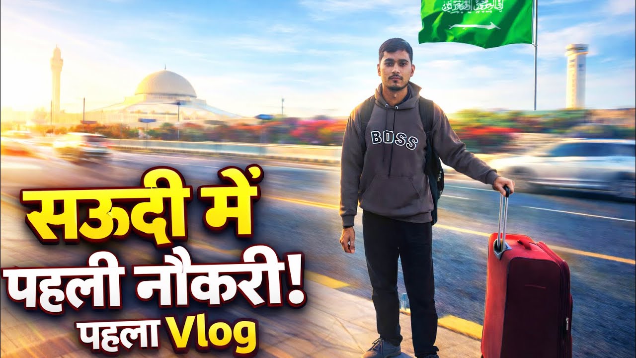 सऊदी में पहली नौकरी 🇸🇦 | पहला व्लॉग | भारत से ग़ल्फ तक का सफर ✈️ 
