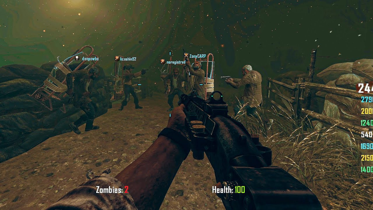 TRANZIT 8 PLAYERS | ZOMBIES GAMEPLAY | CALL OF DUTY BLACK OPS 2 (NO COMMENTARY)