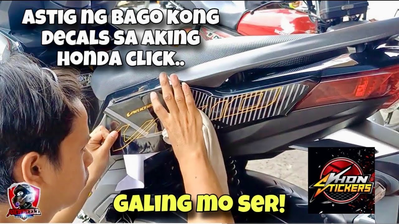 New Decals Installed On Honda Click V3 | Vhon Stickers Paniqui Tarlac | Apr. 6, 2024