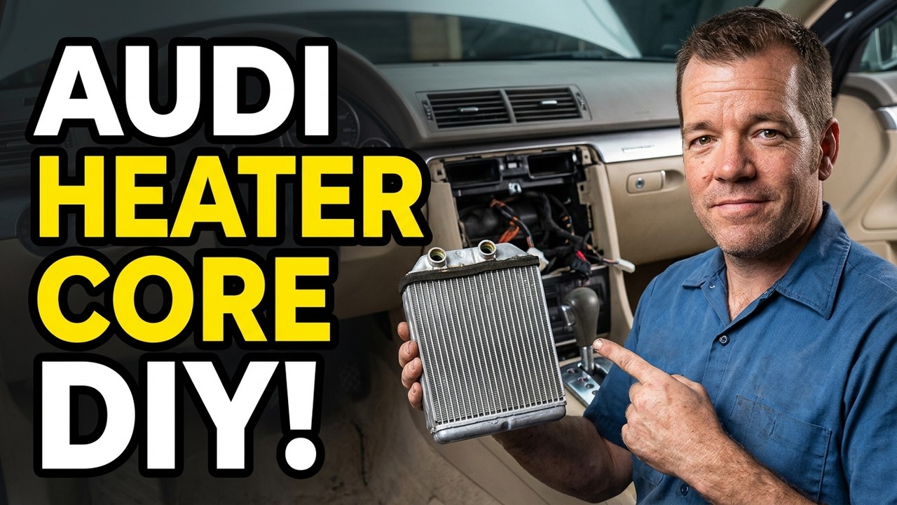Audi - How to remove replace the heater core yourself easy. DIY mechanic