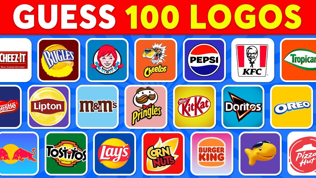 Guess The Snack Logo in 2 Seconds | 100 Famous Logos 🍔🍫 2025 Logo Quiz