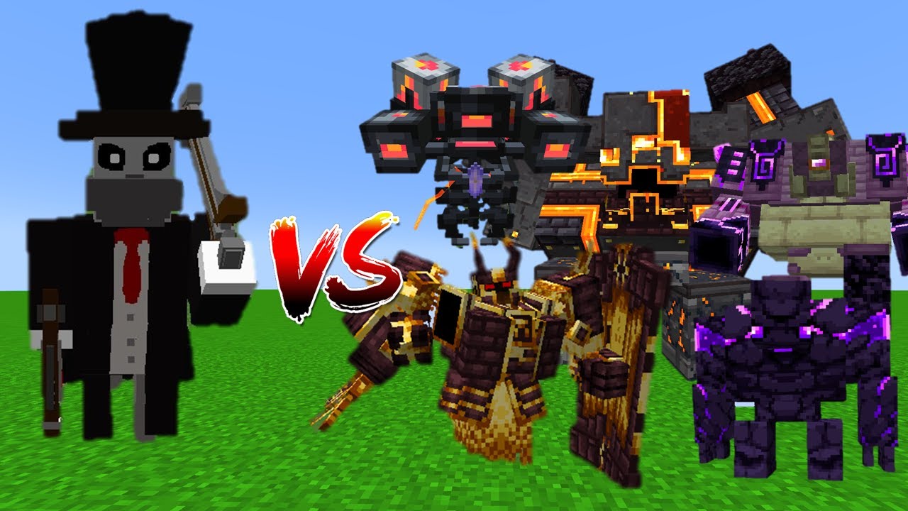 HeadHunter Vs L_Ender's Cataclysm Bosses - Minecraft Mob Battle