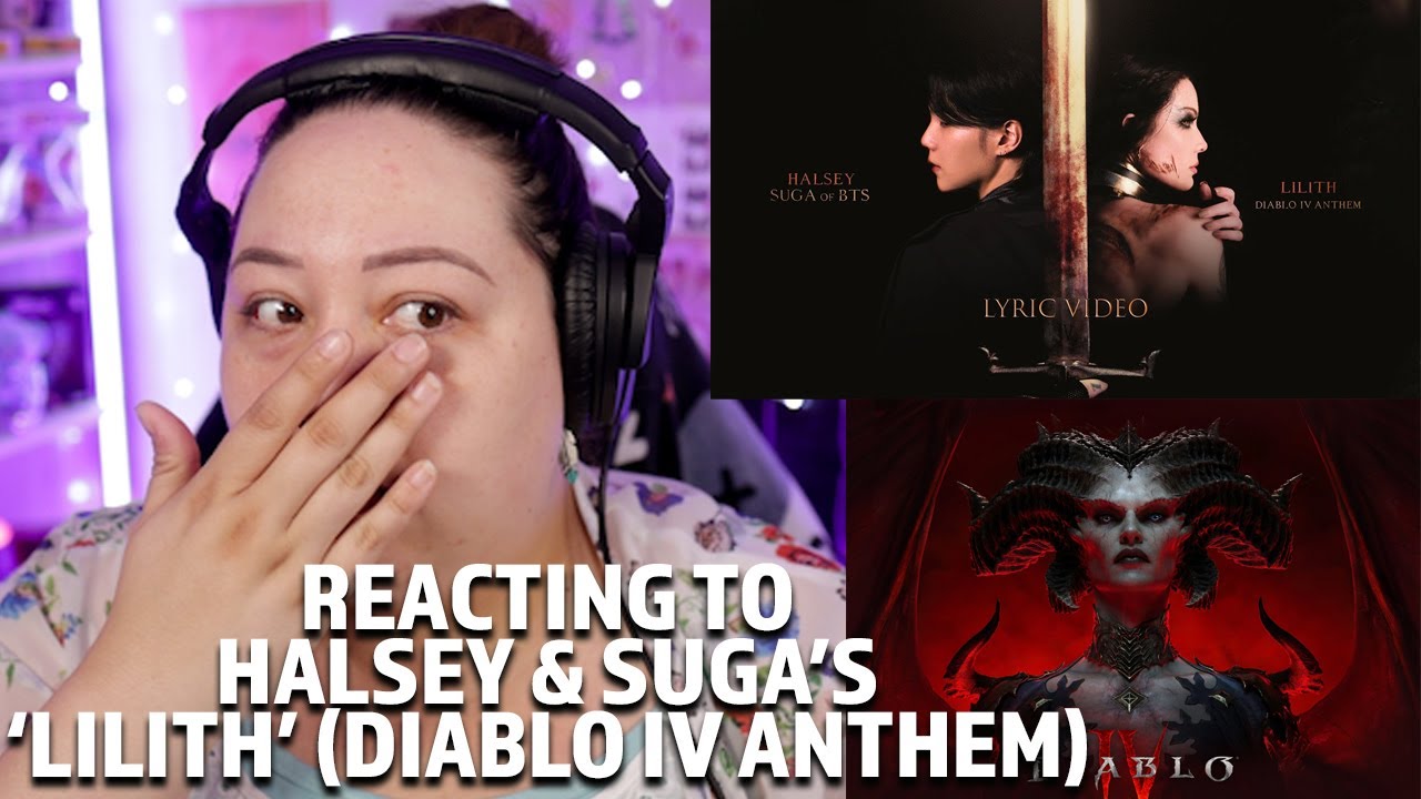 Halsey, SUGA - Lilith (Diablo IV Anthem) REACTION #halsey #suga #lilith #reaction