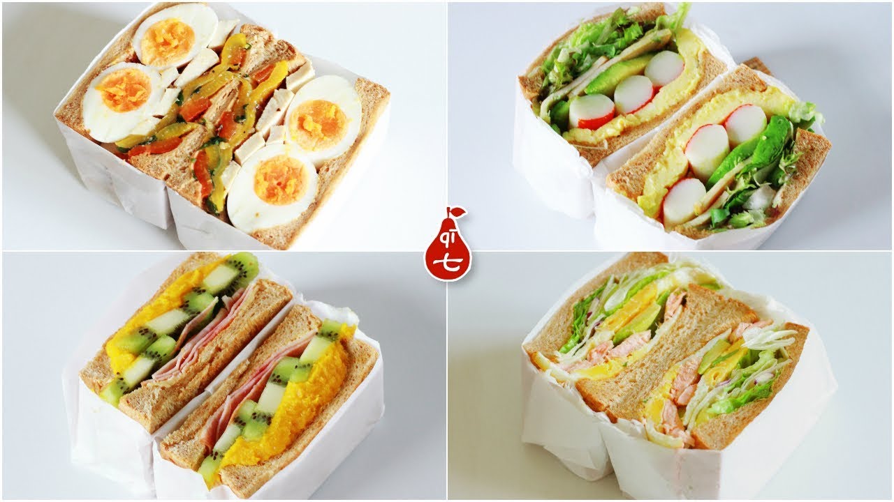 超有料儿的四款巨无霸三明治 | Four Mega brunch sandwiches | 早餐吃出新花样 | 绝不翻车的便当新选择