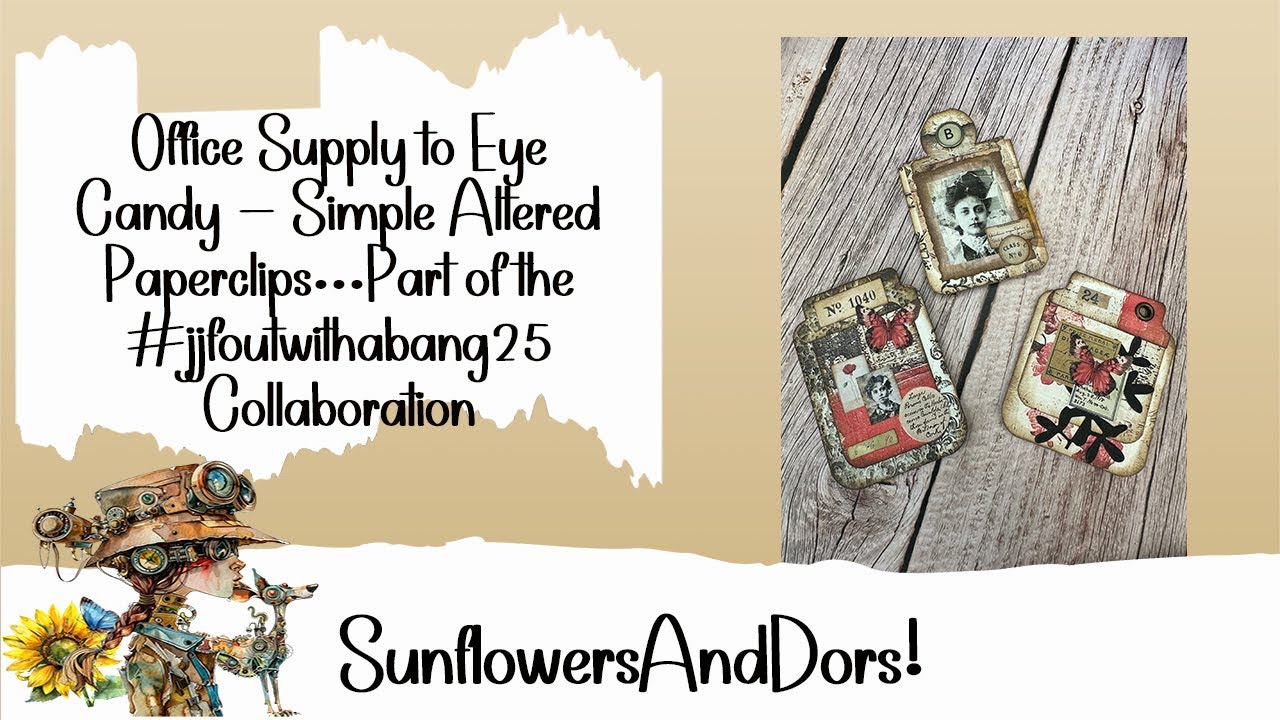Office Supply to Eye Candy   Simple Altered Paperclips #jjfoutwithabang25
